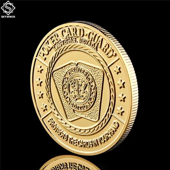 5SZT Poker Chip Casino Gold Coin POT Committed Metal Challenge Lucky Souvenir spersonalizowana kolekcja żetonów monet