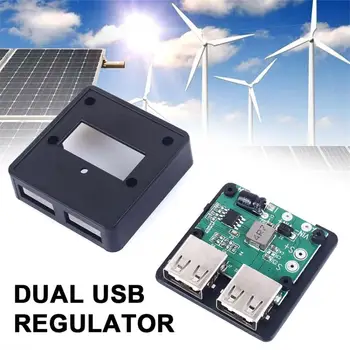 5V-20V To 5V 3A Maximum Dual USB Charger Regulator For Solar Panel Folding Cover With Battery Pack/phone Charging Power Module