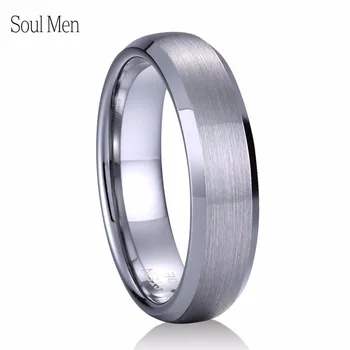 6 mm przydymiona przycisk pierścień klasyczny ślub pierścionek zaręczynowy dla kobiet dziewczyny z USA rozmiar od 6 do 12