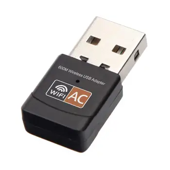 600 Mb / s dwupasmowy 2.4 G / 5 Hz, bezprzewodowy Lan USB PC adapter WiFi 802.11 AC
