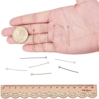 600 szt. koralików Pin otwarte oko Pin do DIY, biżuteria DIY linkę złącze bransoletka naszyjnik zroszony narzędzie