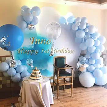 60шт partia pastel niebieskie balony makaronu cukierki kolorowe lateksowe balony na urodziny wesela, zaręczyn, rocznic Świąt bożego narodzenia
