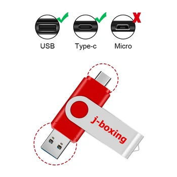 64 GB USB OTG C Thumb Drive Type C Dual Flash Drive USB 3.0/3.1 Stick Photo High Speed 128GB Type C 3.0 repozytorium danych dla telefonu PC