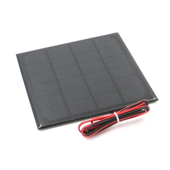 6V 500mA 3Watt extend cable Small Solar Panel Polycrystalline Silicon DIY Battery Charger Module Mini Solar Cell wire toy