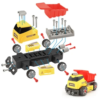 7 w 1 DIY montaż inżynieria model samochodu bloki kompatybilne Legoings kolumna inżynieria seria samochodów cegły chłopcy zabawki