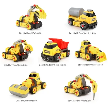 7 w 1 DIY montaż inżynieria model samochodu bloki kompatybilne Legoings kolumna inżynieria seria samochodów cegły chłopcy zabawki