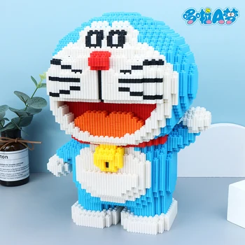 7280pcs + Magic Building Blocks Doraemons Figure Big Model Assembled Connection Mirco Bricks For Children Block Toys