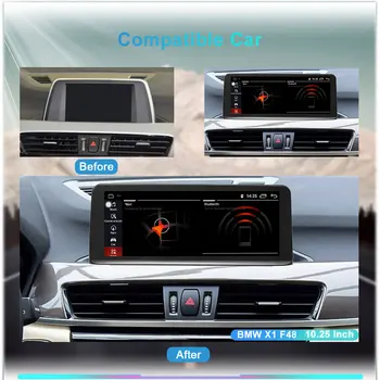 8 Core Android 10 System samochodowy multimedialny stereo dla BMW X1 F48 2016-2020 WIFI 4G 4+64 GB 1920*720 IPS GPS Navi BT Carplay