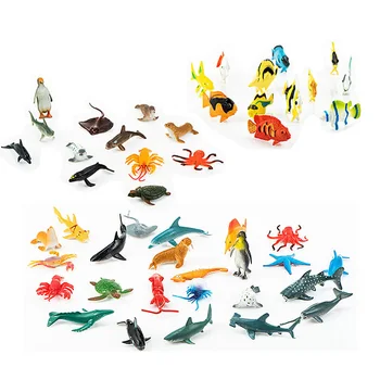 88 rodzajów symulacji życia morskiego zwierząt figurki 6-10 cm PVC rysunek kolekcjonerskie zabawki anime figurki figurki zabawki dla dzieci