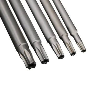 8szt stalowej magnetyczny śrubokręt Torx bit Zestaw zabezpieczeń elektryczne wkrętaki domowe narzędzia T8~T40 100 mm 150 mm długości
