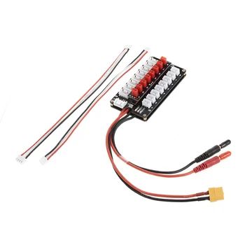 8X JST Plug 2S/3S Lipo Battery Parallel Charging Board for Balance Charger RC Drone Helicopter Battery Part