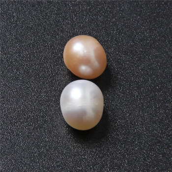 9*10 mm bez otworu naturalny Perłowy koralik łezki kształt Owalny duży Pearl słodkowodne luźne biała perła koraliki do tworzenia biżuterii DIY 5 szt.