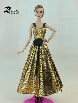 9 przedmiotów = sukienka + buty + wieszak ,2020 Nowa moda niepowtarzalny strój, ubrania dla lalki Barbie