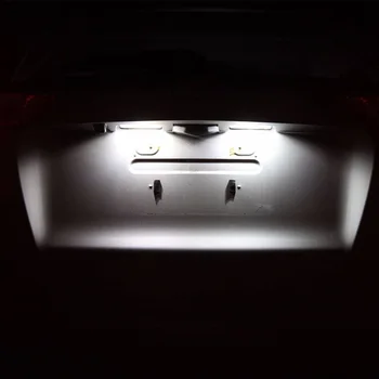 9 szt. lampy led lampy samochodowe wnętrze pakiet zestaw do 2009-Toyota verso mapa klosz lampa oświetlenia tablicy rejestracyjnej samochodu led akcesoria