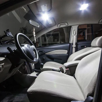 9 szt. lampy led lampy samochodowe wnętrze pakiet zestaw do 2009-Toyota verso mapa klosz lampa oświetlenia tablicy rejestracyjnej samochodu led akcesoria