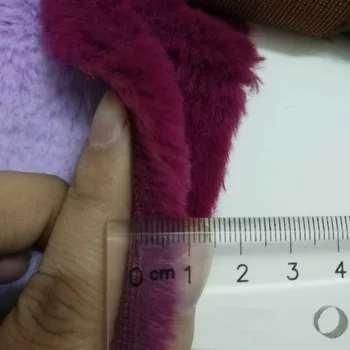 90 cm*160 cm sztuczna wełna Królicza długość 10 mm wysokiej jakości pluszowe futerko materiał do zimowego płaszcza sztuczna wełna Królicza tkaniny do Diy