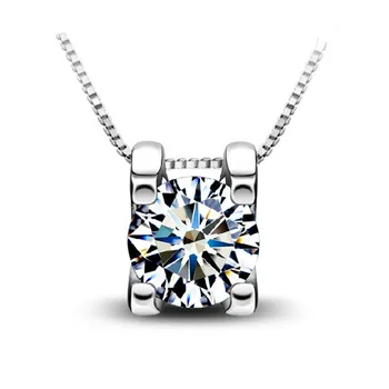 925 srebro mody błyszczący Kryształ gumtree gwiazda kobiece kobiecy naszyjnik krótki skrzynia łańcucha biżuteria hurtowych