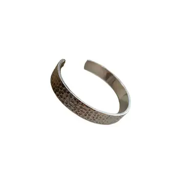925 srebro retro uderzenie młotka szerokość otwarcia bransoletki bransoletki dla kobiet czysty czerwony twórczy zaawansowany Fine Jewelry SAB169