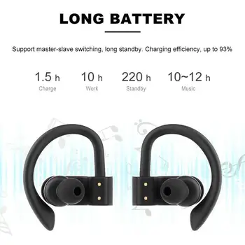 A9 TWS słuchawki Bluetooth true wireless earbuds 8 godzin muzyki bluetooth 5.0 bezprzewodowy zestaw słuchawkowy wodoodporna słuchawki elari