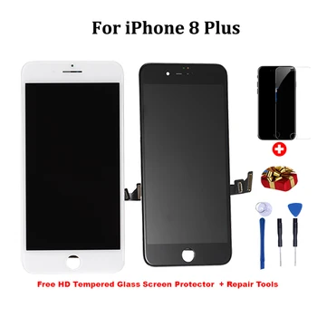 AAA+++ wyświetlacz LCD do iphone 7 7Plus 8 8Plus wymiana ekranu dotykowego bez martwych pikseli + darmowe narzędzia+prezenty
