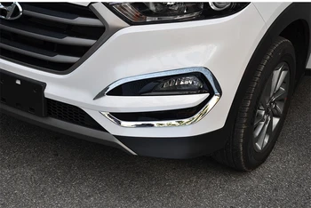 ABS chromowany przedni reflektor przeciwmgłowy pokrywa lampy wykończenie reflektor przeciwmgłowy dekoracyjne wykończenie do Hyundai Tucson 2016 2017 2018 Samochód-stylizacja