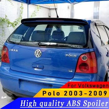 ABS wysokiej jakości dla Volkswagen Polo spoiler 2003-2009 rok Spoiler podkład lub DIY kolor pojazdu błotnik tylny spoiler dla Polo