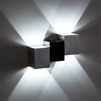 Ac90v-260v prosty i oszczędny led kinkiet korytarz sypialnia nocne bar KTV tła efekt świetlny kinkiety