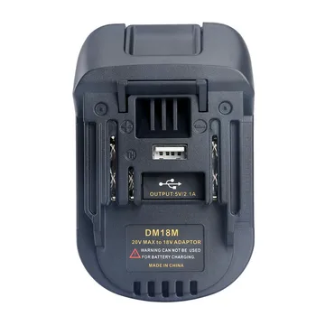 Adapter-konwerter do akumulatora litowo-jonowego Milwaukee M18 lub DEWALT 20V w Makita 18V