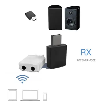 Adapter USB audio nadajnik odbiornik 3-w-1 3,5 mm Aux mini adapter PC telewizor stereo sound system słuchawki urządzenia
