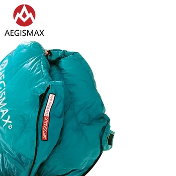 AEGISMAX NANO2 dorosły odkryty camping wiosna jesień Mumia Biały puch gęsi Сплайсируемый śpiwór przenośny lazy bag
