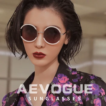 AEVOGUE nowe damskie polaryzacyjne okulary mody dla mężczyzn przez cały gatunek ramka letni styl unisex okulary przeciwsłoneczne UV400 AE0851
