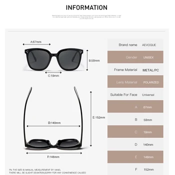 AEVOGUE spolaryzowane okulary dla kobiet 2019 Popupar przezroczyste kwadratowe retro okulary przeciwsłoneczne w stylu Vintage Oculos unisex UV400 AE0671