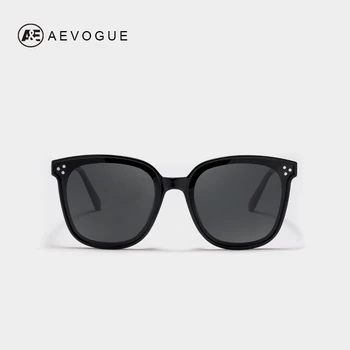 AEVOGUE spolaryzowane okulary dla kobiet 2019 Popupar przezroczyste kwadratowe retro okulary przeciwsłoneczne w stylu Vintage Oculos unisex UV400 AE0671