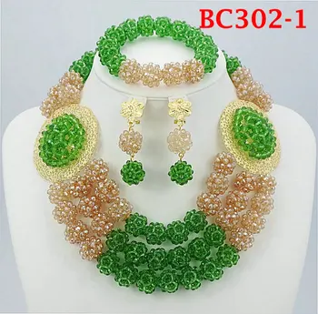 Afrykański ślub koral koraliki zestaw biżuterii afrykańskie koraliki biżuteria zestawy nigerii dekoracje ślubne Darmowa wysyłka BC302-8