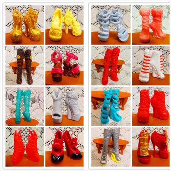 AILAIKI sprzedaż 10 par/Lot zabawka modne buty dla lalek potworów piękne wysokie obcasy monster lalka sandały buty mieszany styl buty