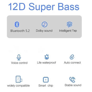 Air10 Plus TWS Wireless Bluetooth 5.2 słuchawki 45DB hybrydowe ANC słuchawki Super Bass 1562K PK H1 1562H 1562A i900000 MAX Air 13Plus