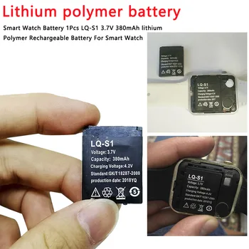 Akumulator litowo-polimerowy akumulator Li-po 1 szt. 380 mah dla inteligentnych godzin DZ09 QW09 A1 W8 litowo-jonowy akumulator litowo-polimerowy akumulator Smartwatch