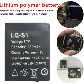 Akumulator litowo-polimerowy akumulator Li-po 1 szt. 380 mah dla inteligentnych godzin DZ09 QW09 A1 W8 litowo-jonowy akumulator litowo-polimerowy akumulator Smartwatch