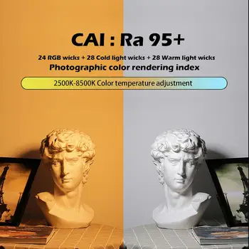 Akumulator RGB wideo światło przenośne kolorowe tło led panel z DSLR Mocowanie kamery do studia fotograficznego foto Tiktok