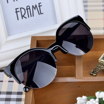 ALIKIAI 2020 nowy męski high-end marki cat eye okulary lady podróży modne okulary przeciwsłoneczne UV400 Sport Casual połowa ramki okulary