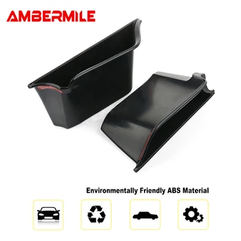 AMBERMILE 4szt ABS Mini Cooper F55 Hardtop akcesoria wnętrze samochodu drzwi boczne podłokietnik schowek organizator etui stylizacja samochodu