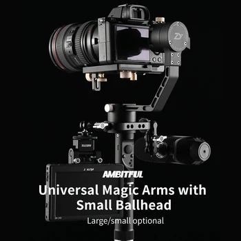 AMBITFUL regulowana uniwersalna Magiczna ręka z małym kulowy głowicą do monitora kamery / podświetlenia led ze śrubą 1/4