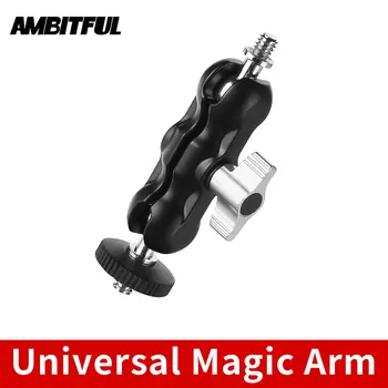 AMBITFUL regulowana uniwersalna Magiczna ręka z małym kulowy głowicą do monitora kamery / podświetlenia led ze śrubą 1/4
