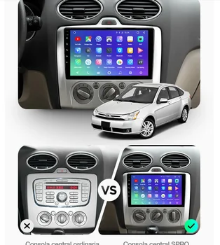 Android 10.0 GPS nawigacja radio, odtwarzacz DVD Ford Focus 2004-2011 Odtwarzacz stereo Headuint darmowa mapa wbudowany dsp Carplay
