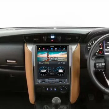Android 9 128G PX6 Tesla Styel dla Toyota Hilux Fortuner 2008 - Auto Radio stereo samochodowy odtwarzacz multimedialny DVD nawigacja GPS