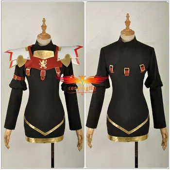 Anime FATE/Rider Girl Gown Astolfo cosplay kostium z długim rękawem czarna sukienka płaszcz ciasne spódnica pas na magazynie Halloween