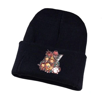 Anime finału fantasy cosplay dzianiny kapelusz czapka unisex druku dla dorosłych casual bawełniana czapka dla młodzieży zimowa czapka z dzianiny