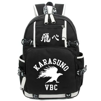 Anime Haikyuu Haikiyu Karasuno plecak Oxford student szkolny plecak unisex torby podróżne moda USB laptopa ramiona Mochilas