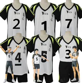 Anime Haikyuu Karasuno Hinata Shyouyou High School Volleyball Club Cosplay Kostium Kageyama Tobio Odzież Sportowa Koszulki Mundury