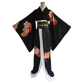 Anime komiks Zabójca Demonów Kimetsu no Yaiba cosplay kostiumy Kibutsuji Muzan cosplay strój kimono mundury odzież Sukienki dla dorosłych